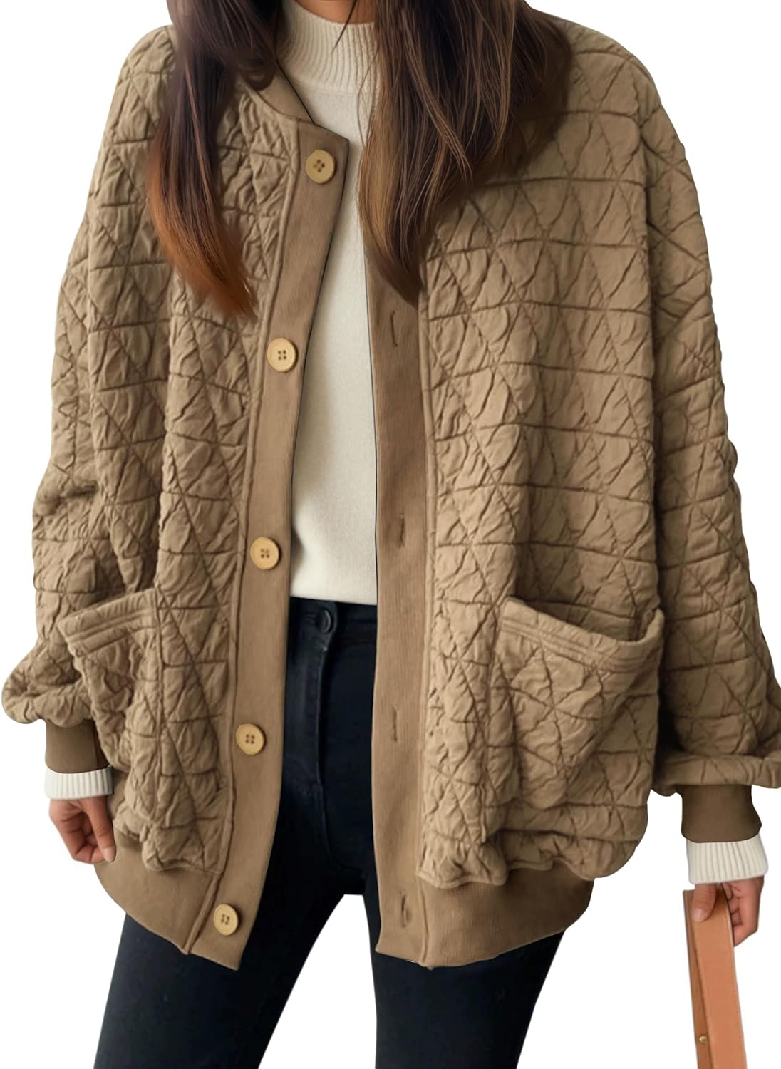 kipfall Oversized Jackets for Women 2025 Fall Clothes Casual Jacket Cardigan Outfits Tops