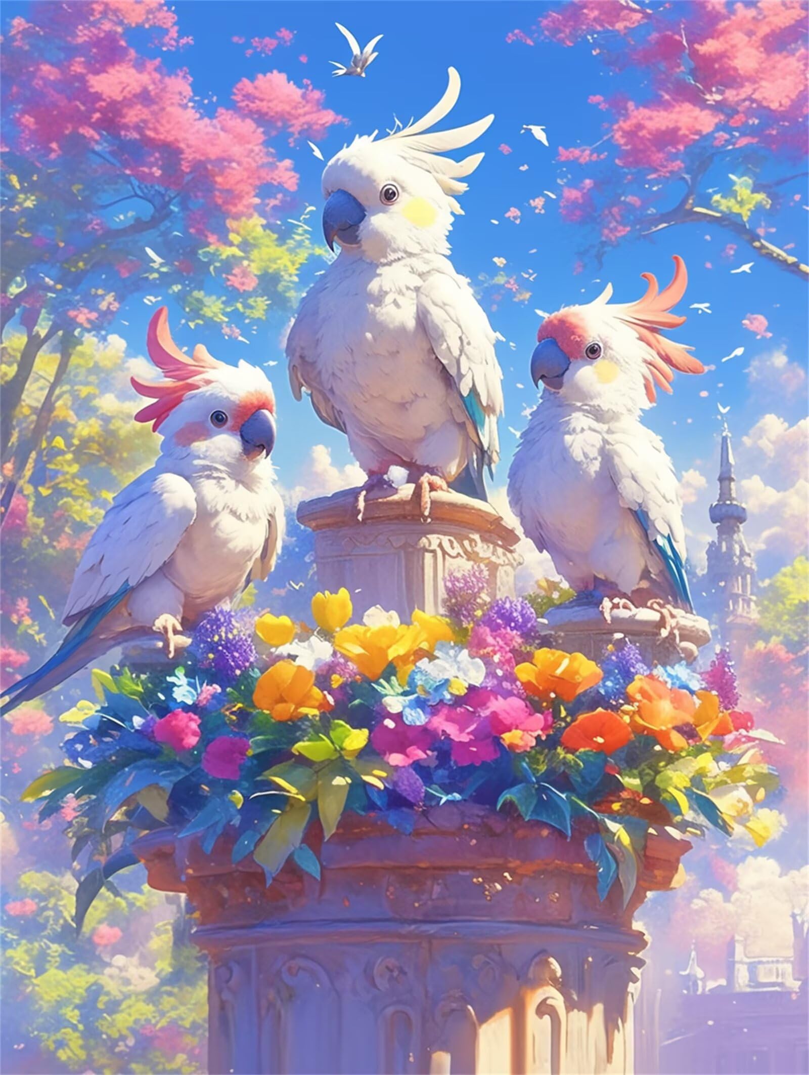 Puzzle 5000 sztuk papug filar, puzzle dla dorosłych 5000 elementów, stymulujące łamigłówki, gry logiczne dla całej rodziny, prezent dla miłości i przyjaciela 156 x 105 cm