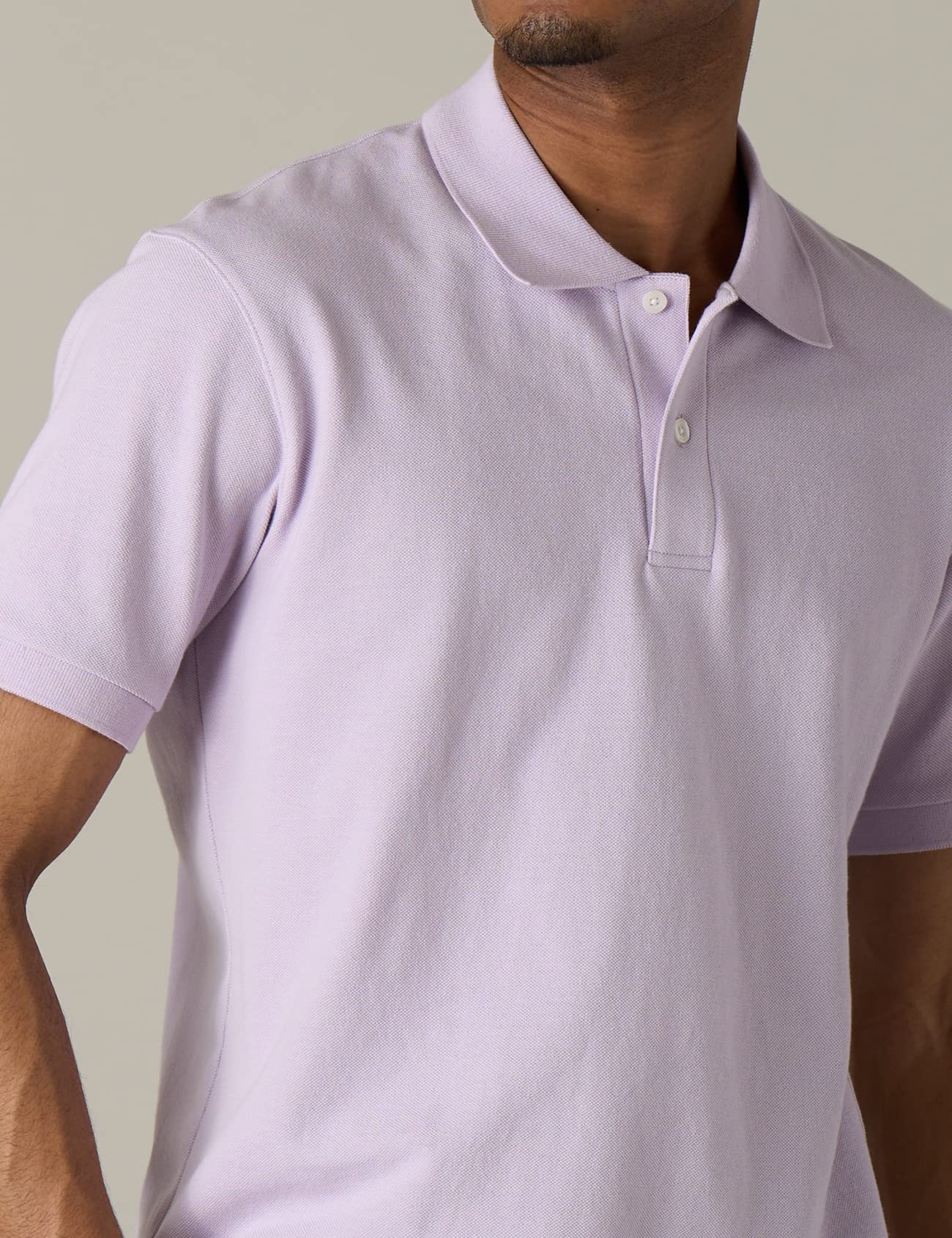 LAPASA Polo da Uomo 100% Cotone piqué Manica Corta vestibilità Classica Primavera/Estate