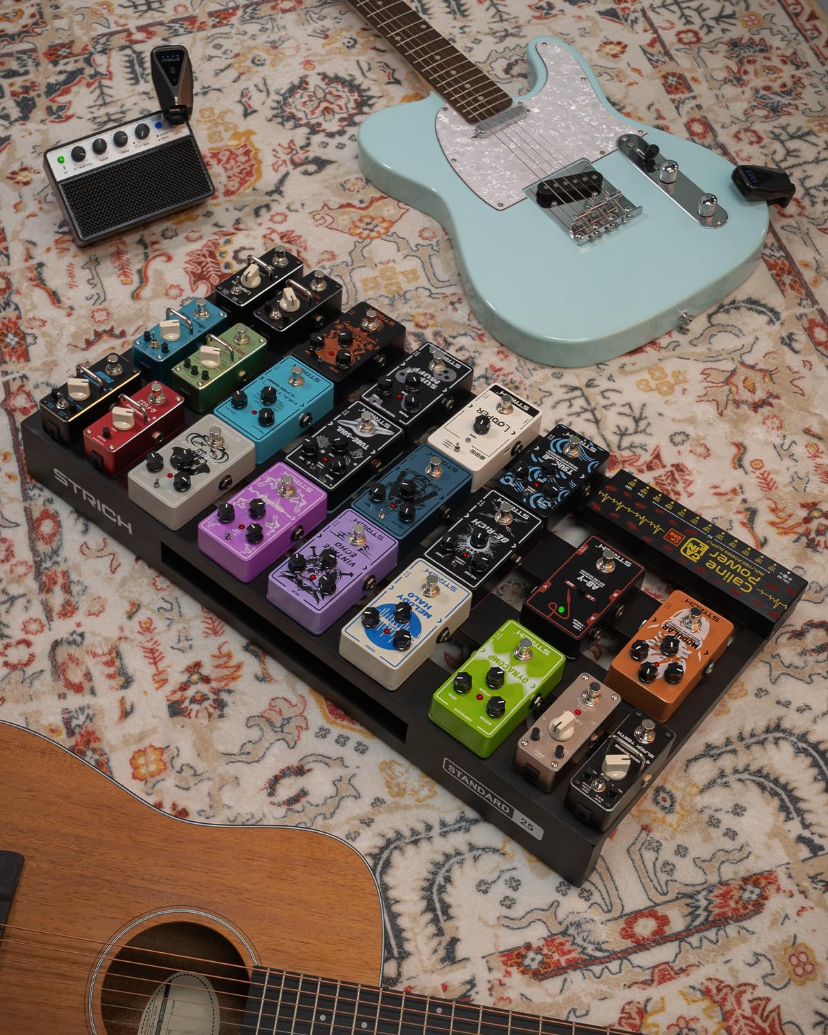 Amazon | STRICH ギターペダルボード エクストララージサイズ、64 x