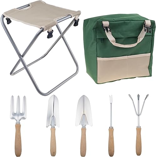 Miniatura 10 de Pure Garden - Juego de herramientas y asas para jardín (8 piezas)