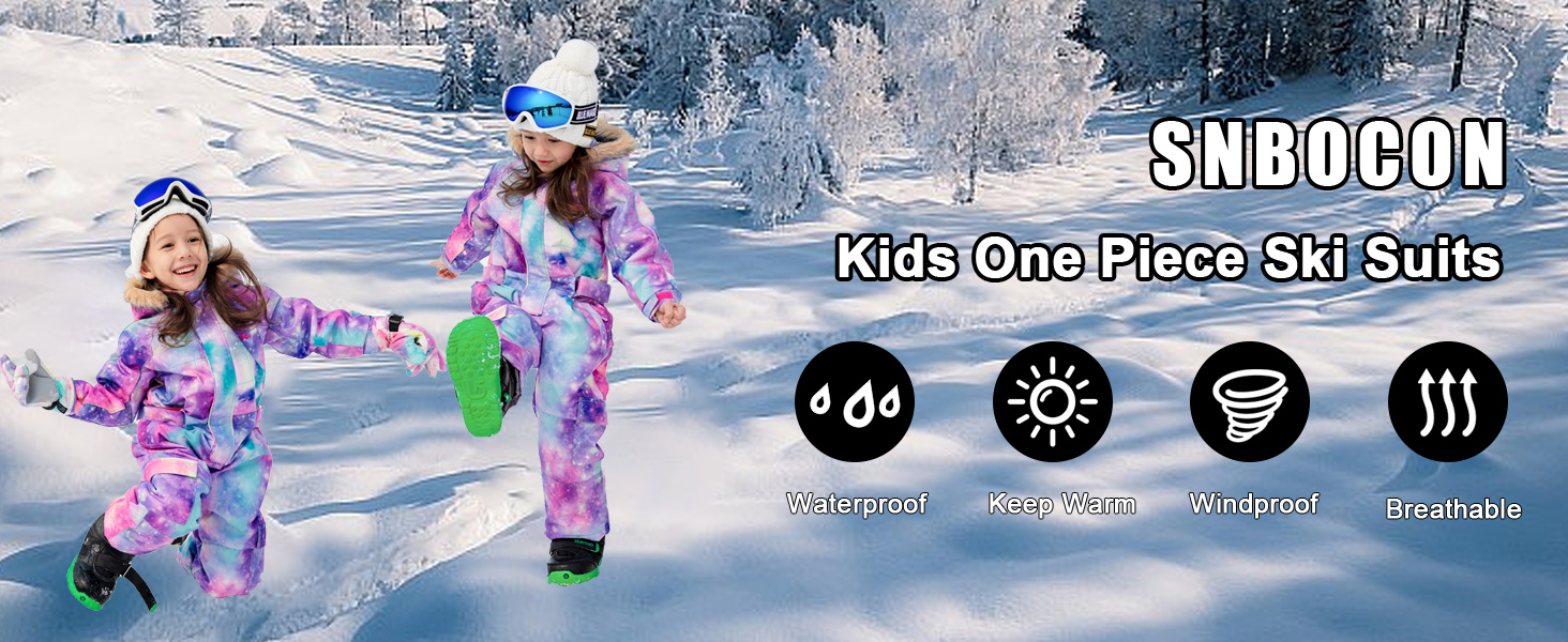Amazon.com : SNBOCON Kids Waterproof Colorful One Piece Coveralls