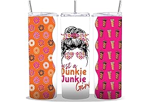 Travel Tumbler with Spill-Proof Lid and Reusable Straw: The Perfect Dunkin Donuts Companion