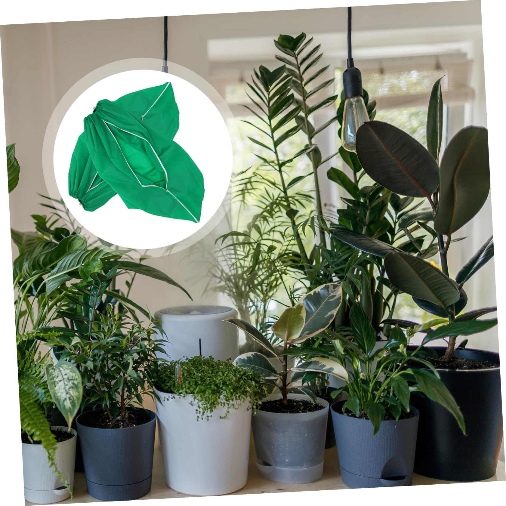 TOYANDONA 2pezzi Coperture per Piante in Non Protezione per Piante da Giardino Chiusura Coulisse Anti-Vento Pieghevoli per Facile Trasporto e Riposo