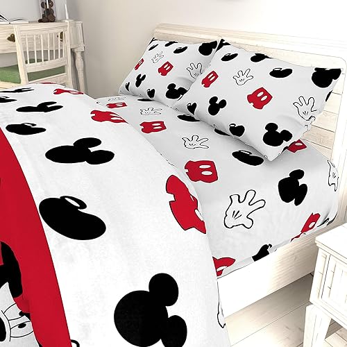 Miniatura 7 de Jay Franco Disney Mickey Cute Faces - Juego de ropa de cama individual de 7 piezas, incluye juego de cama, juego de sábanas