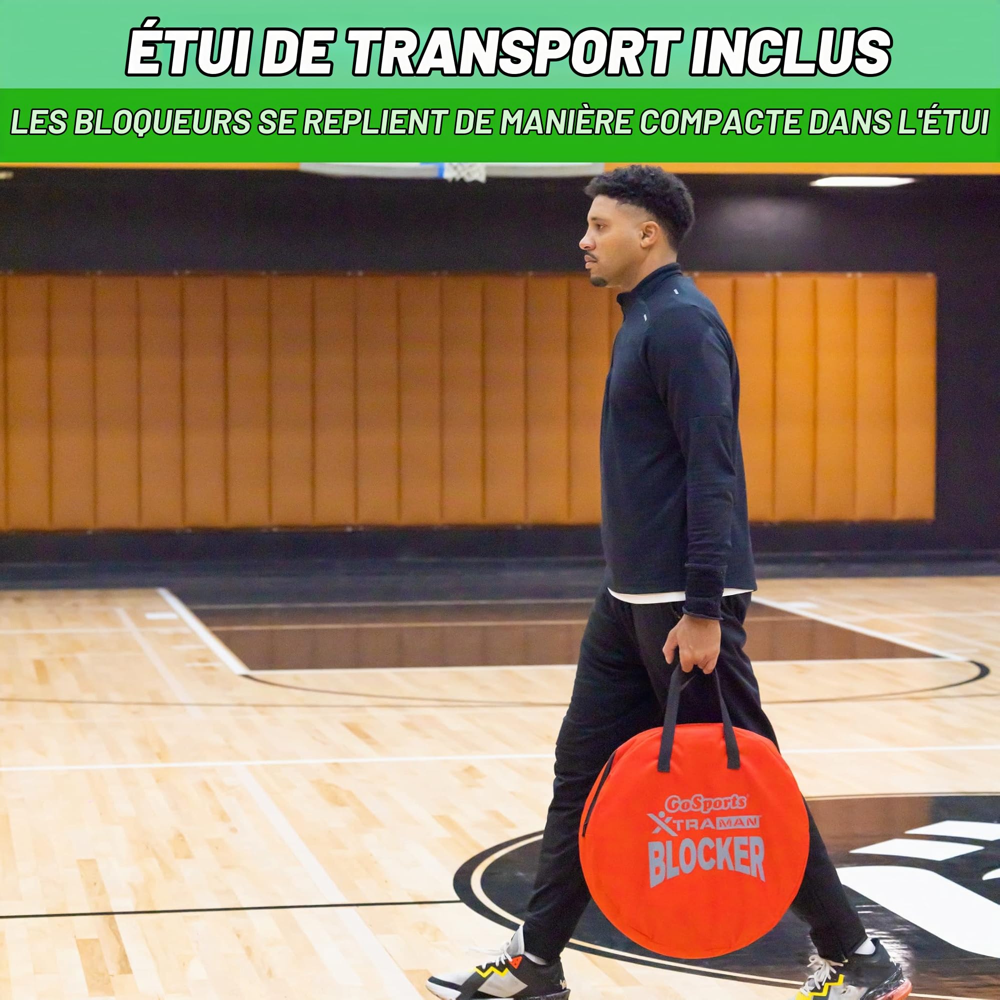 GoSports Xtraman Lot de 3 Défenseurs Pliables – Simulez en Toute Sécurité des Défenseurs pour Tous Les Principaux Sports – Basket-Ball, Football Américain, Football et Plus Encore