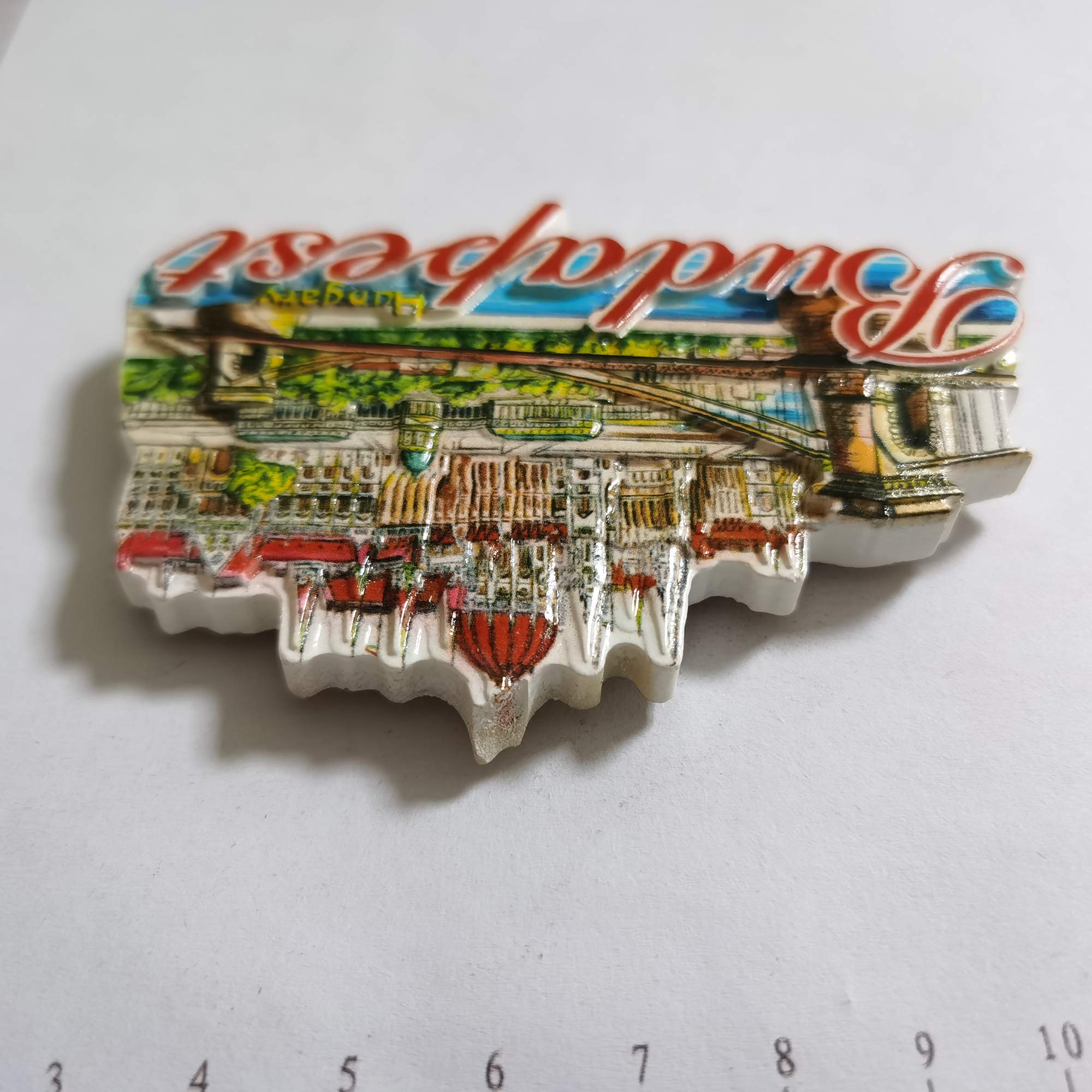 Magnete Frigorifero 3D Grecia Limone – Souvenir Da Viaggio Fatto A Mano, Decorazione Casa E Cucina, Resina Ecologica, 5x7,5 Cm