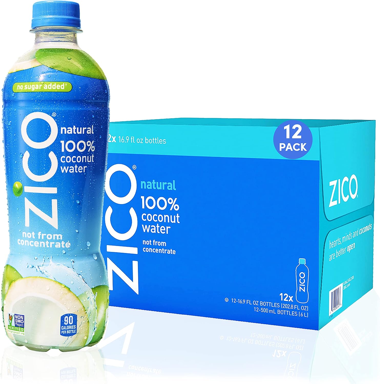 Zico Coconut Water, Natural, 16.9 Ounce (Pack of 12) Amazon.ca