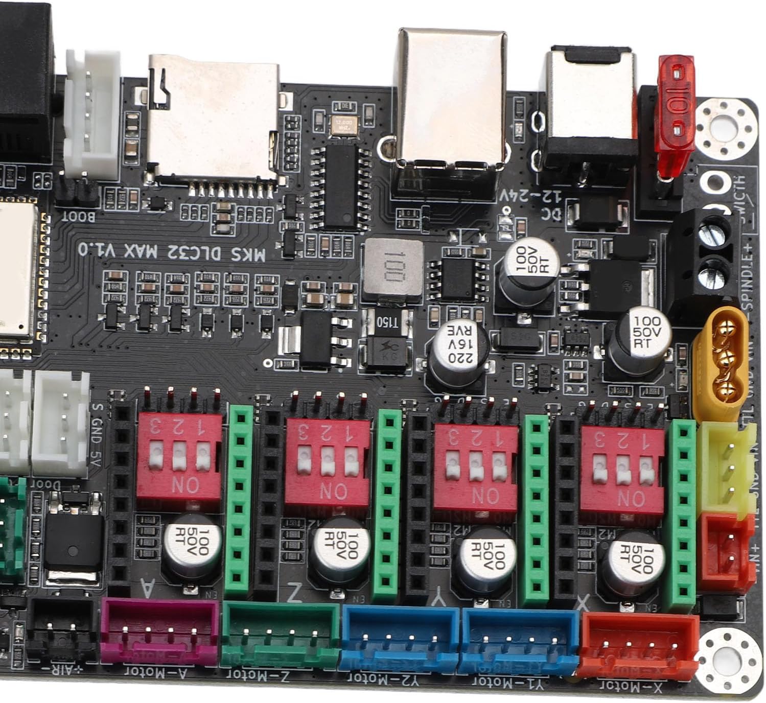 CNC Controller Board for Engraving Machine TMC2209 Stepper Driver WiFi Interface Air Assist & Emergency Stop Support