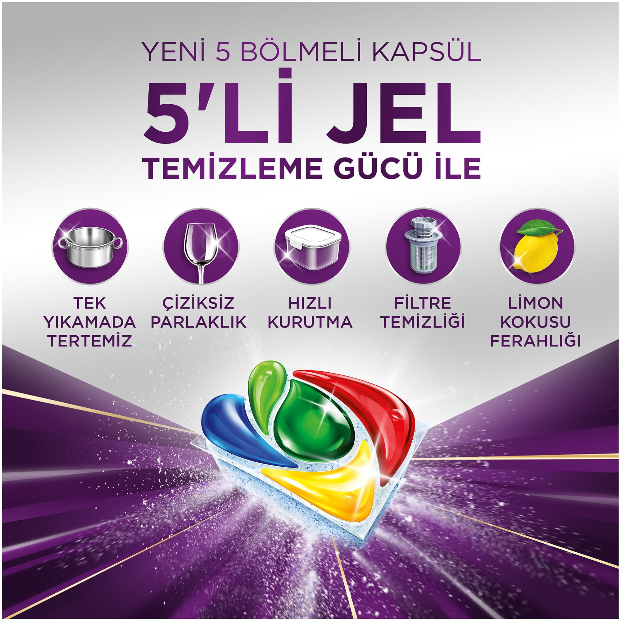 FAIRY Mucize Bulaşık Makinesi Deterjanı Kapsülü/Tableti 25 Yıkama (2 paketi)