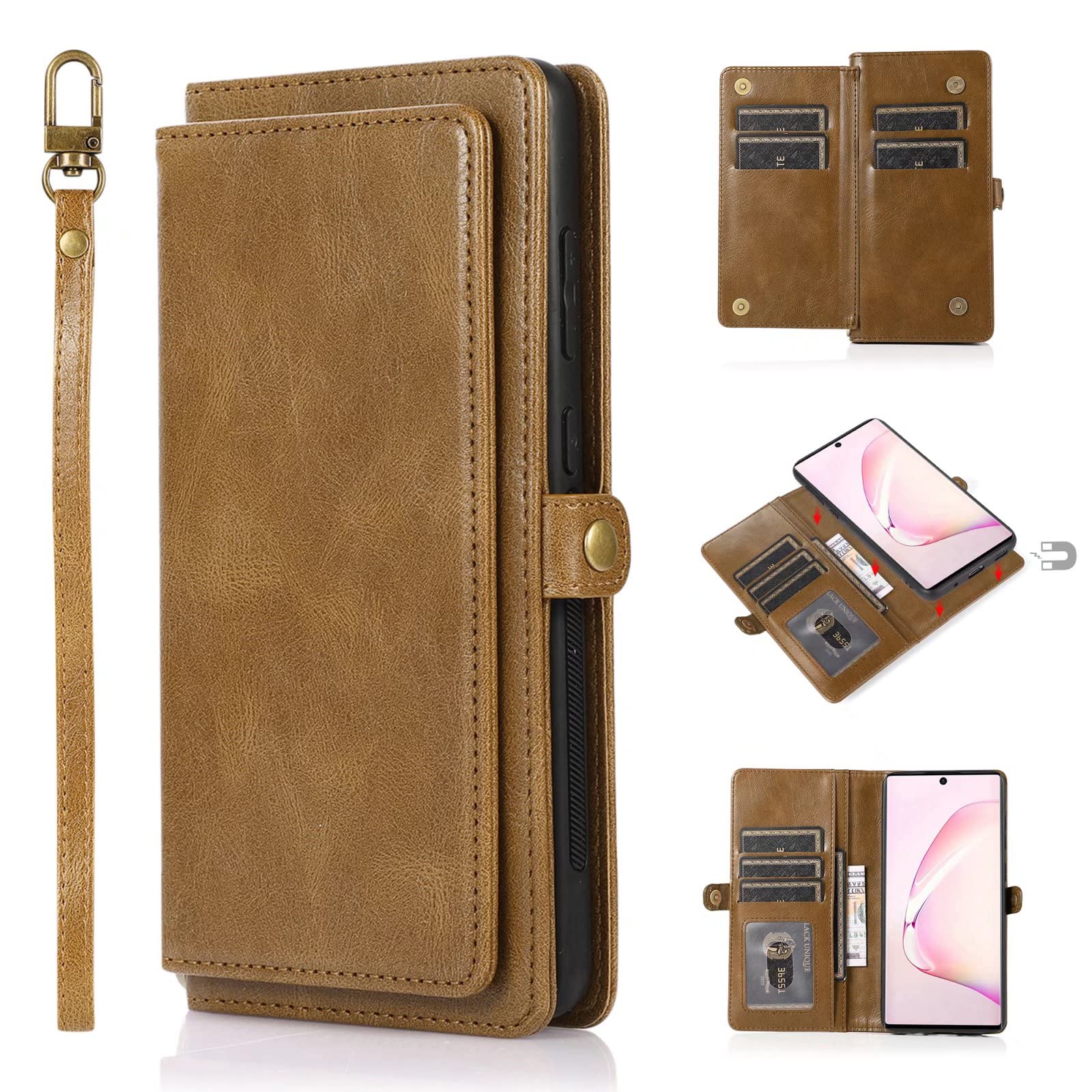 Leather Case For Samsung Galaxy Note 10 Plus Wallet Case