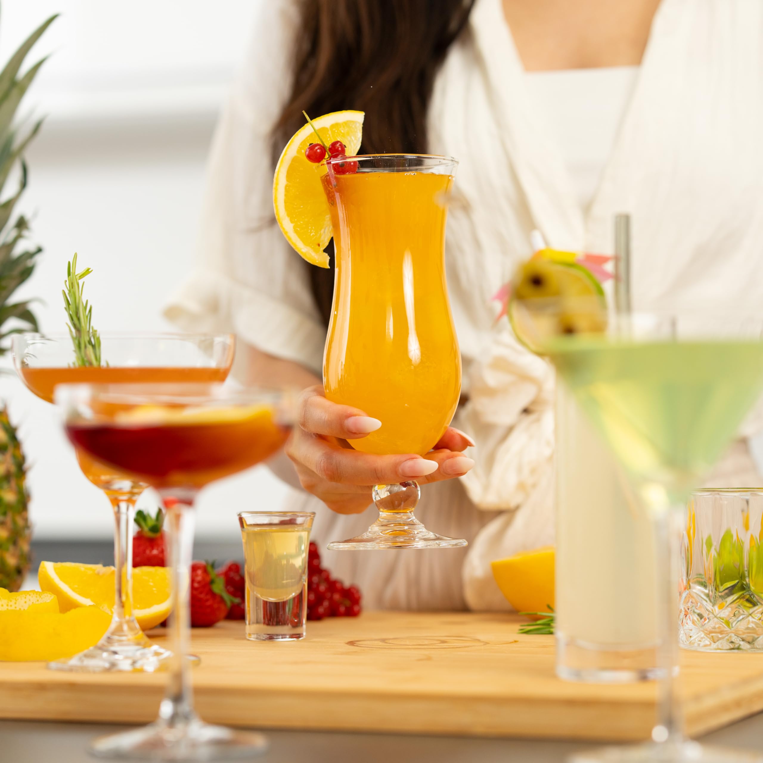 Cocktail Gläser Set 14-teiliges Set mit verschiedenen Gläsern | Hochwertig und langlebig | Spülmaschinenfest und vielseitig einsetzbar | Ideal für Zuhause und Gastronomie
