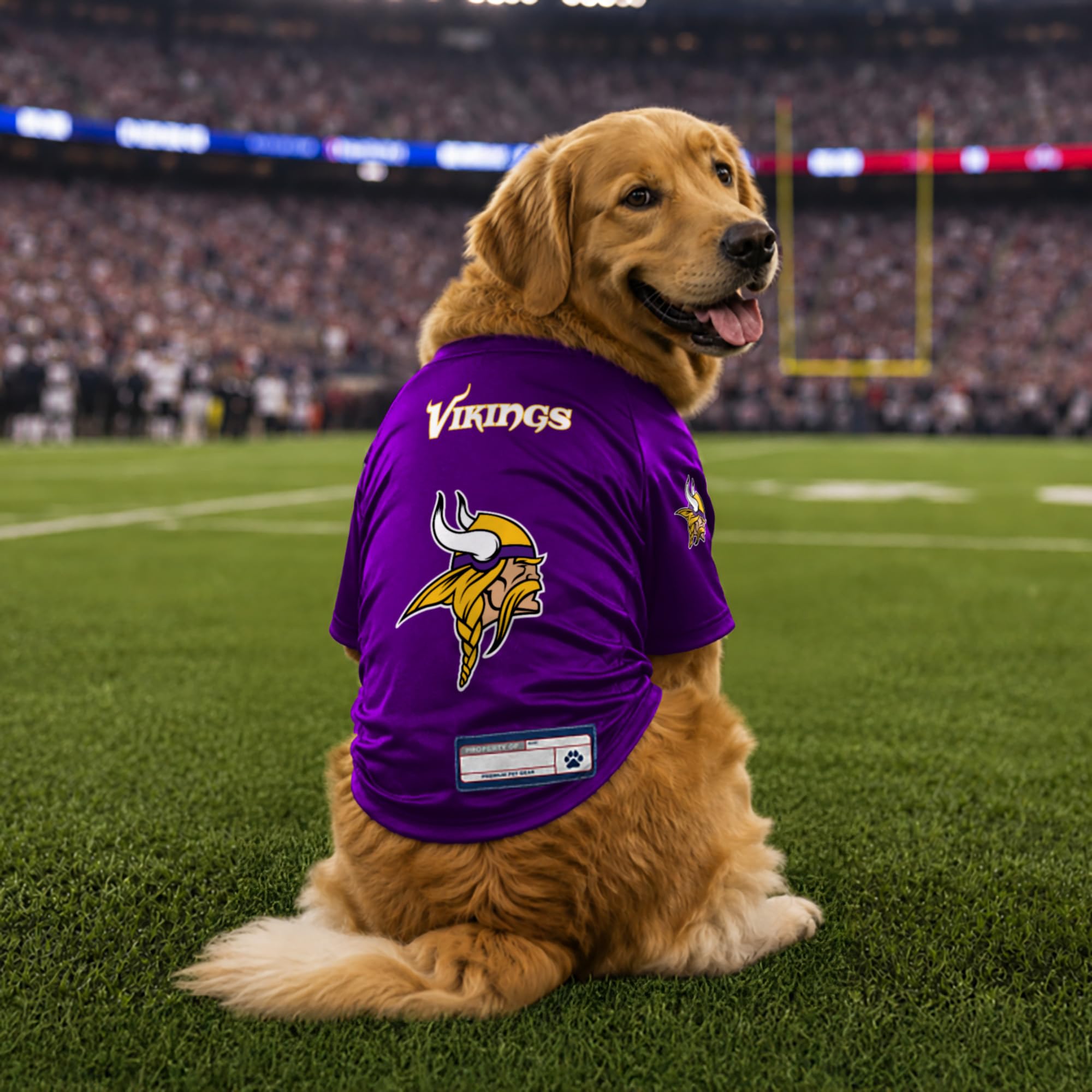 Littlearth Minnesota Vikings Pet Jersey Stretch