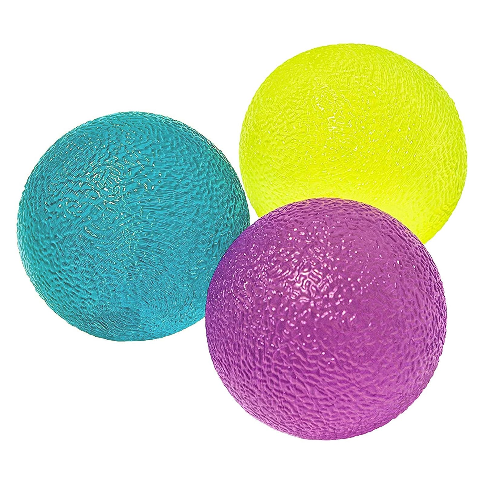 VOARGE - Set di 3 Palle da Allenamento per la Cura delle Mani, in Silicone, per alleviare Lo Stress delle Dita