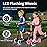 BELEEV Scooter for Kids Ages 3-12,3 Wheel Scooter for Toddler Girls Boys, Light-Up Wheels,5 Adjustable Height,Lean to Steer,Extra-Wide Deck, Three Wheel Kick Scooter for Children (Black)