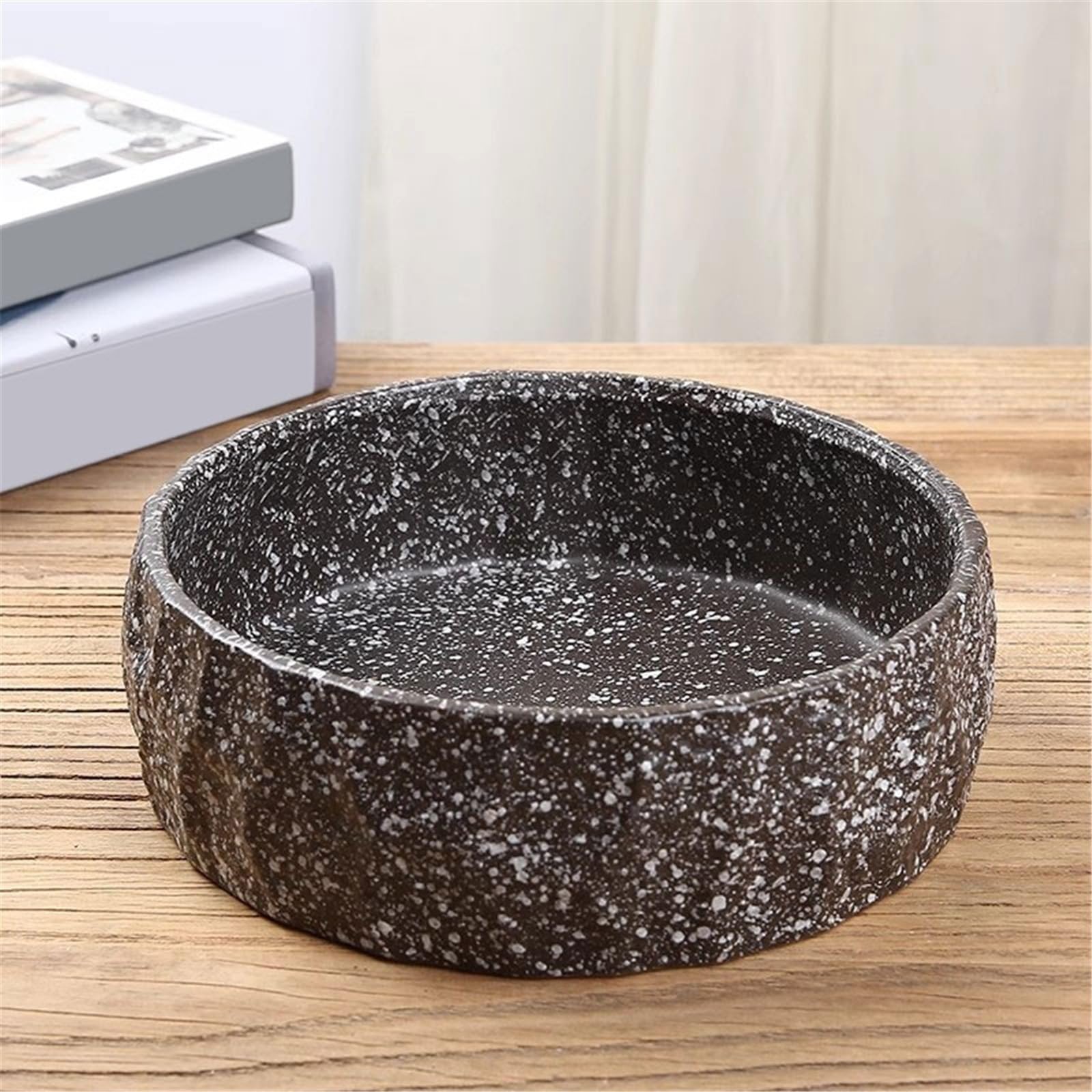 Sottovasi per Fiori Vassoio Cinese Rotondo for fioriera, piattino con Struttura in Pietra Imitazione Vaso