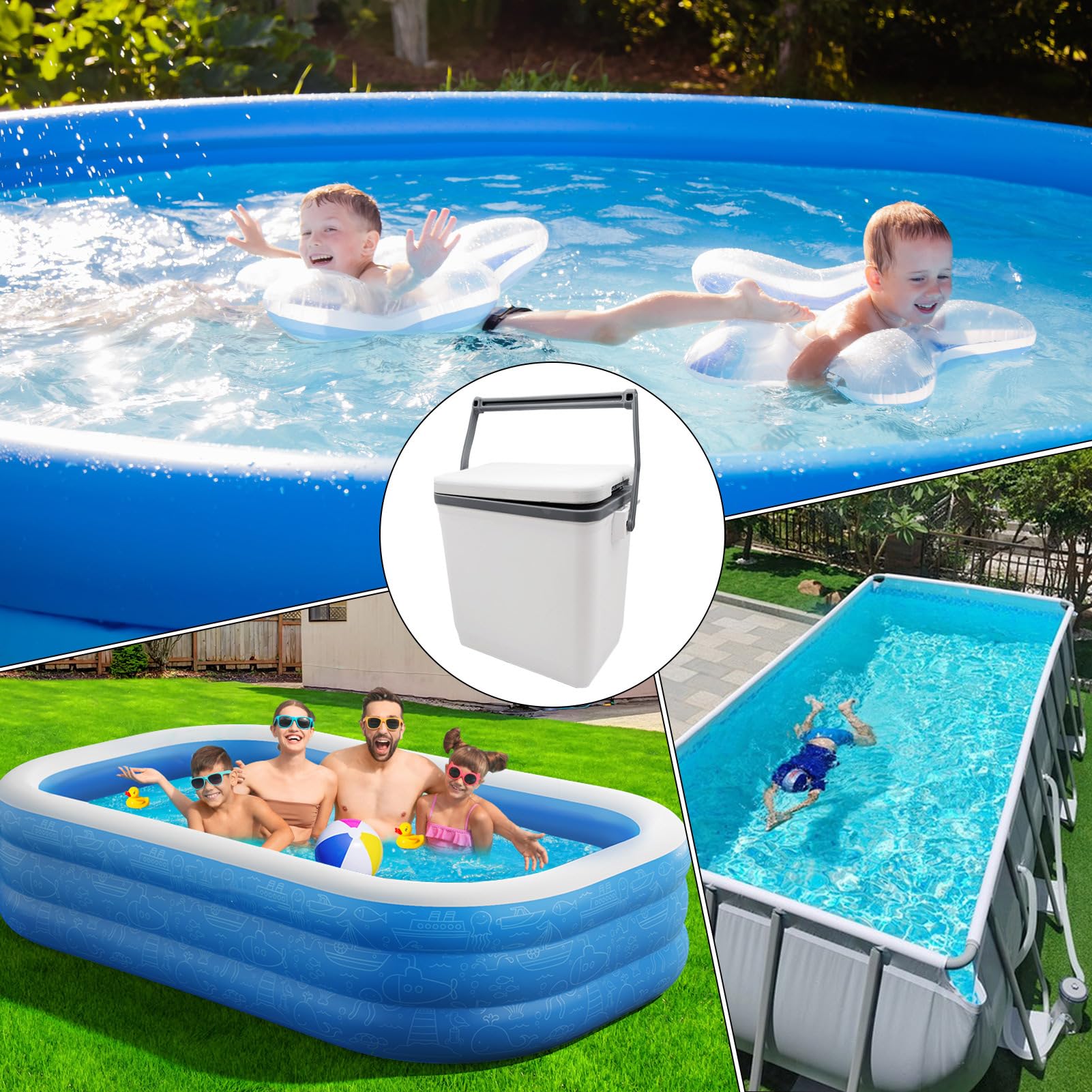 Per piscina, isolante, impermeabile e anti-fuoriuscita di bevande | Isolante per piscina e ghiaccio all'aperto, nuoto, spiaggia, spa, picnic, viaggi, cortile