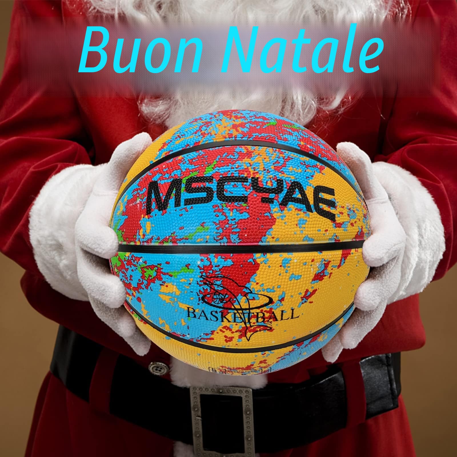 Pallone Basket Taglia 5,Palla Basket per Bambini,Mini Pallacanestro Taglia 3, Ideale per le Mani dei Bambini, in Gomma da Basket.