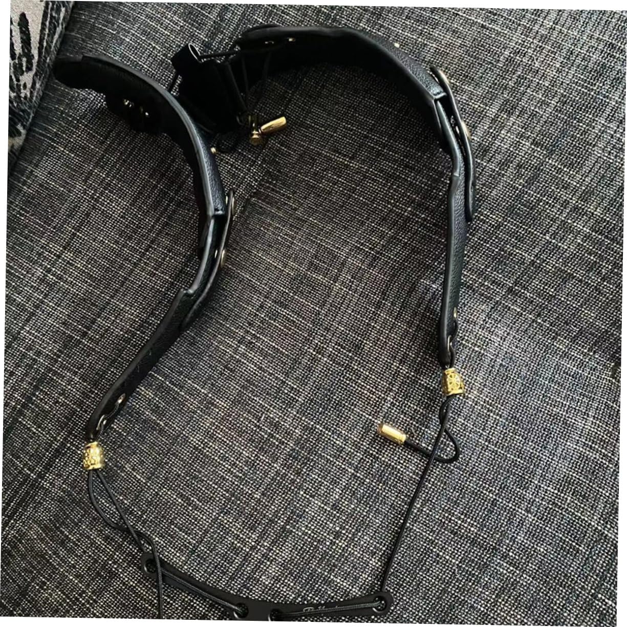 1pezzi Tracolla per Sassofono in Pelle Imbracatura Portatile per Sassofono Accessori per Fissaggio Comodo per Strumento