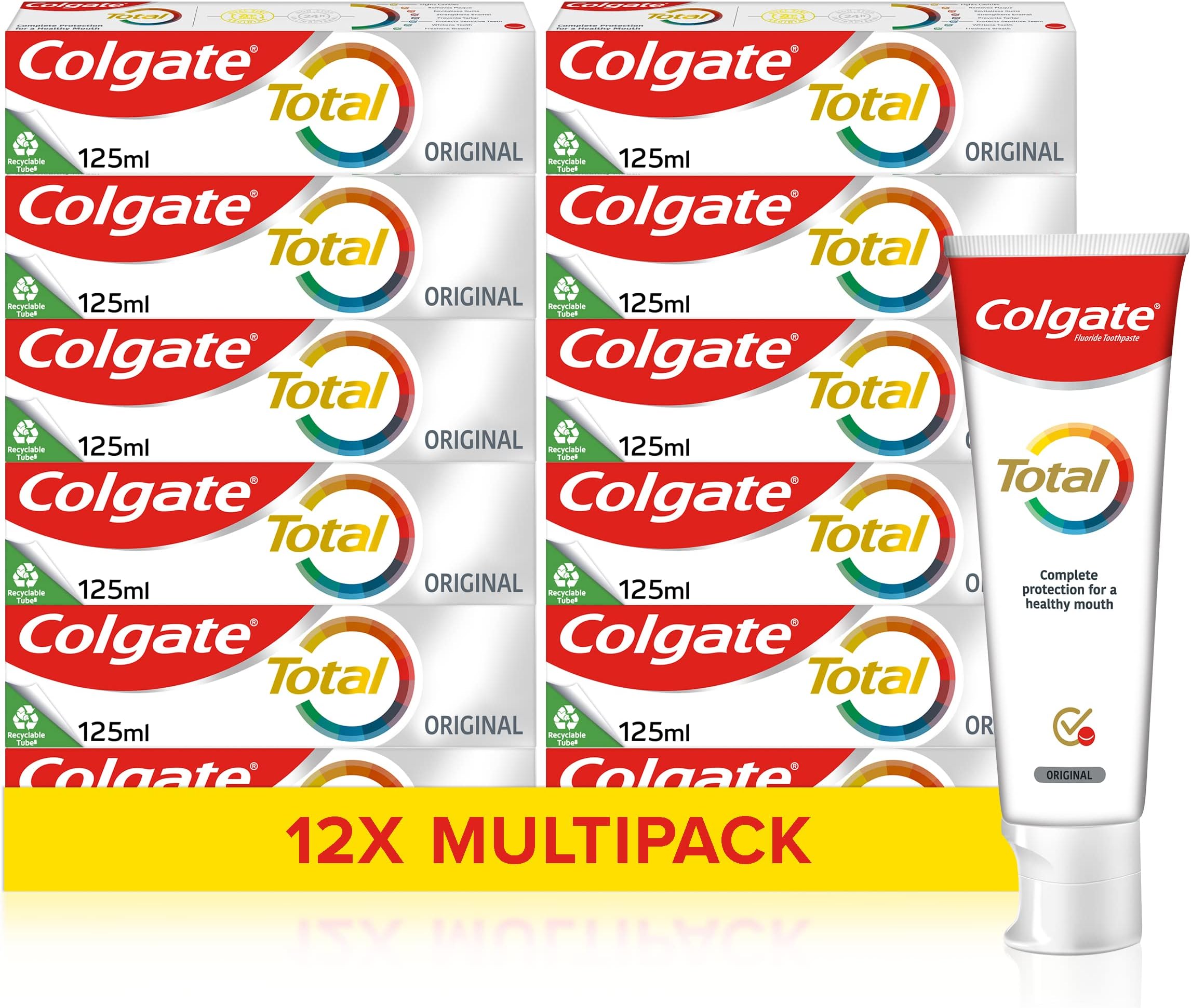 Colgate Total Original Toothpaste 125 ml (Pack of 12)