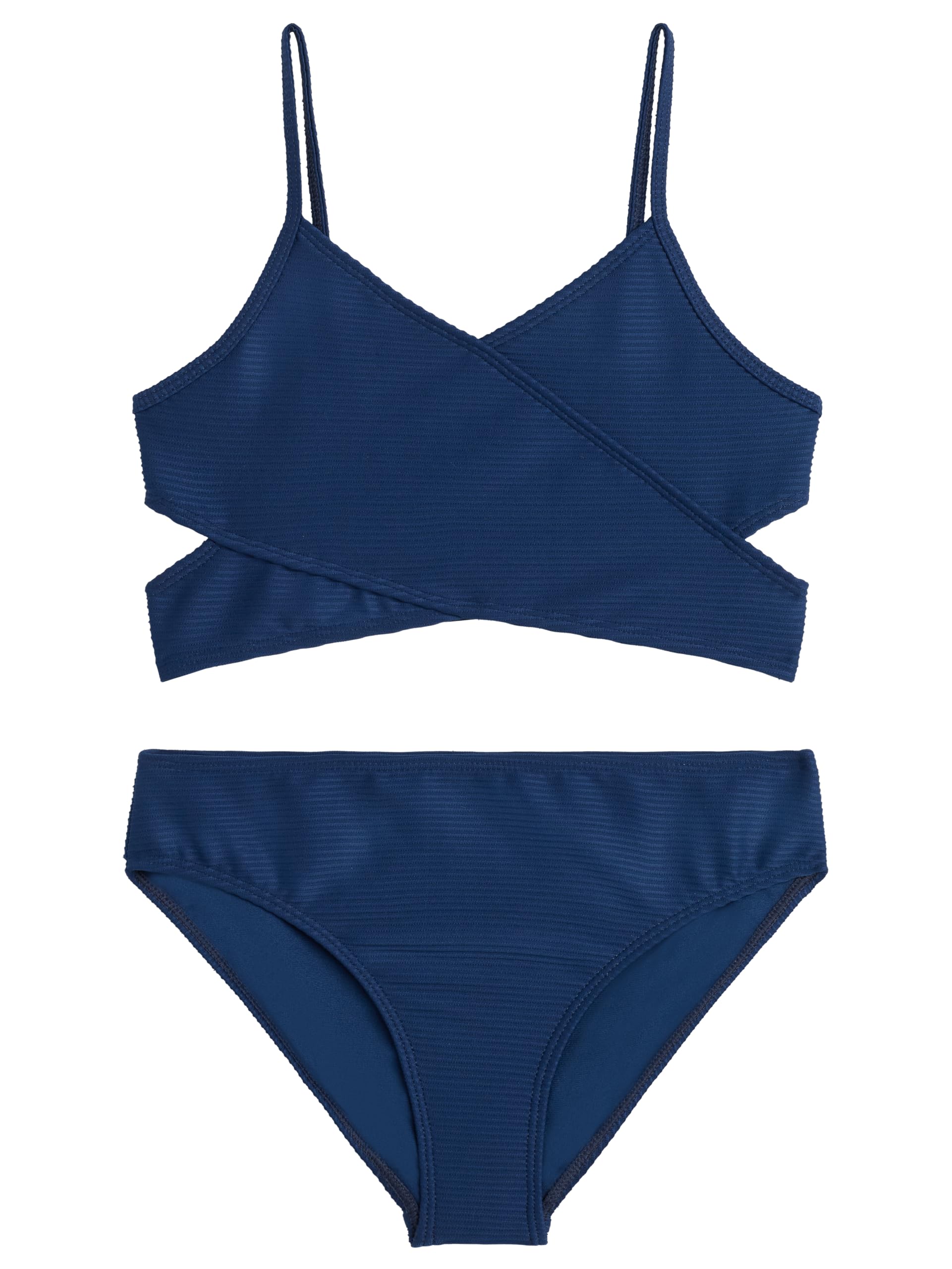 Kanu Surf Girls' Coral Reef Beach Sport Wrap Around Bikini 2-piece Swimsuit