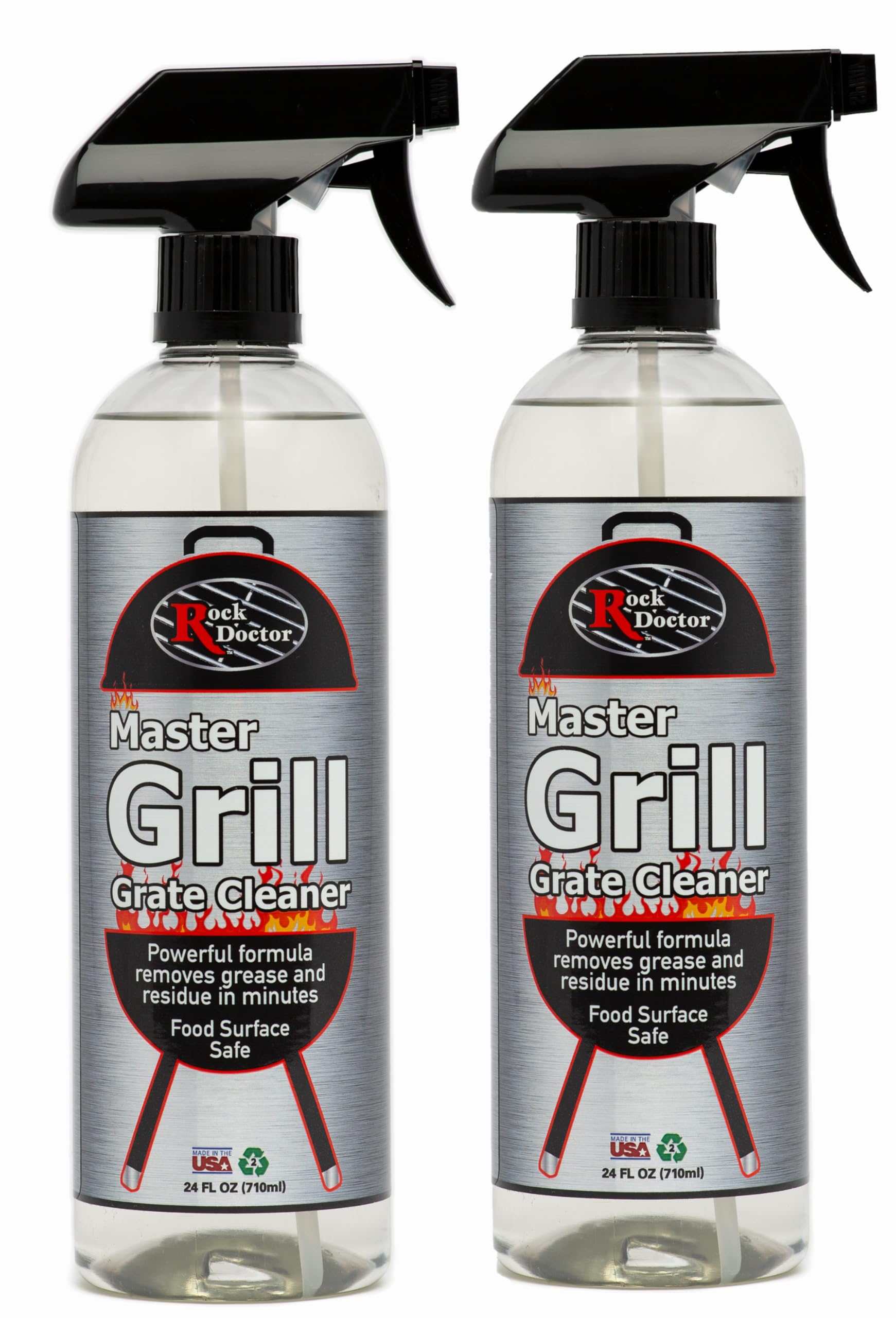 Rock Doctor Master Grill Grate Cleaner, Grease Remover, 24 oz (Pack of 2)