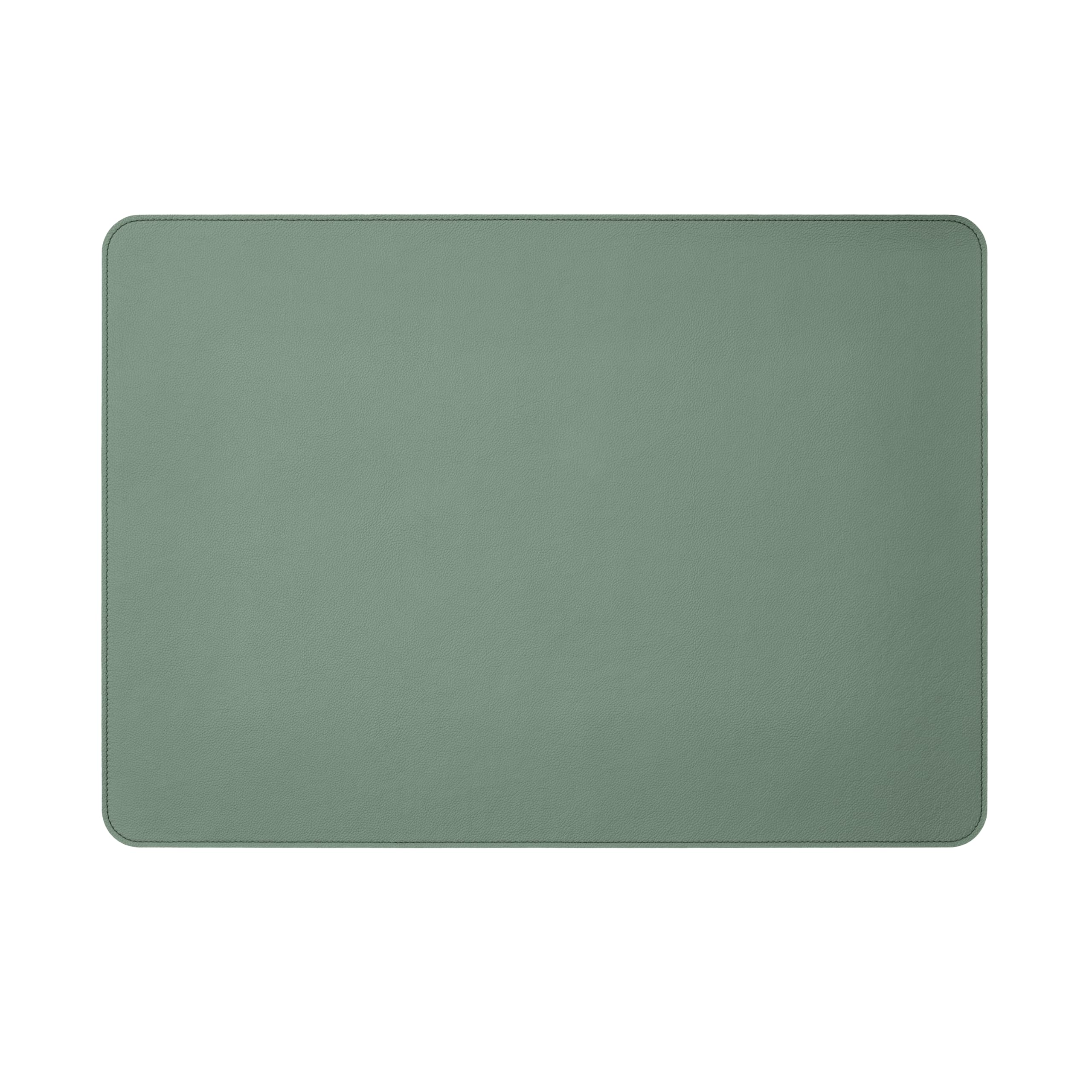 Eglooh - Oceano - Schreibtischunterlage echtem Leder Salbei Grün cm 50x35 - Handwerkliche Nähte und abgerundeten Kanten - Made in Italy