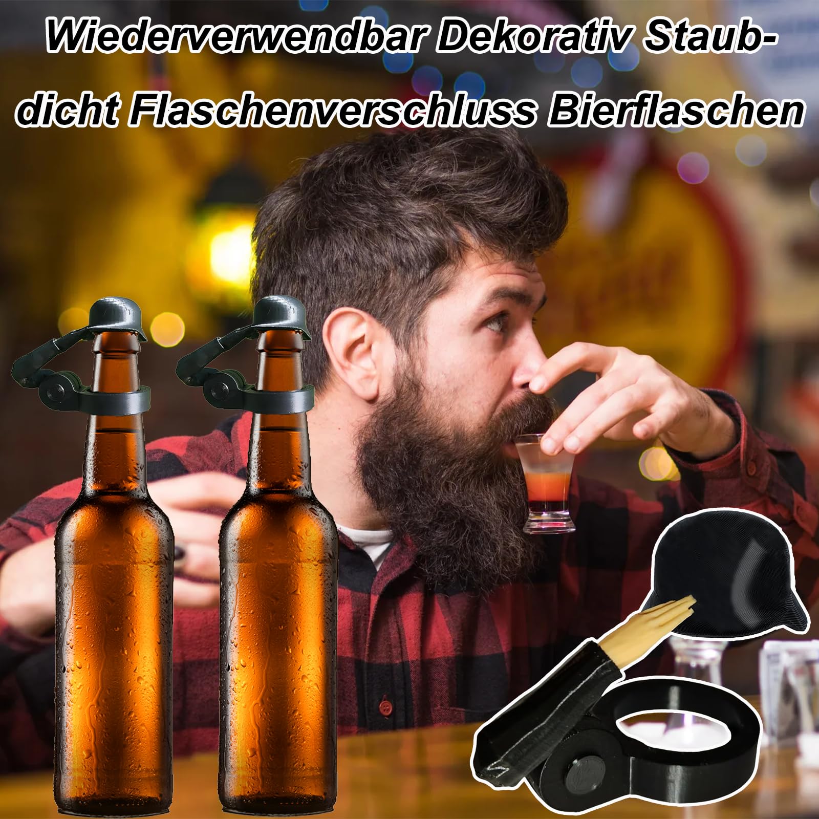 Soldat Salut Bierflaschen Helme - 2 Stück Lustige Flaschenverschlüsse