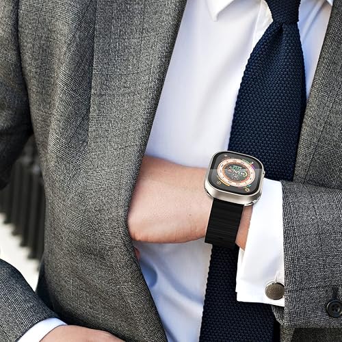 Miniatura 7 de Wingle Funda impermeable para Apple Watch Ultra de 1.732 pulgadas, 2 unidades de protección completa de policarbonato con vidrio templado integrado