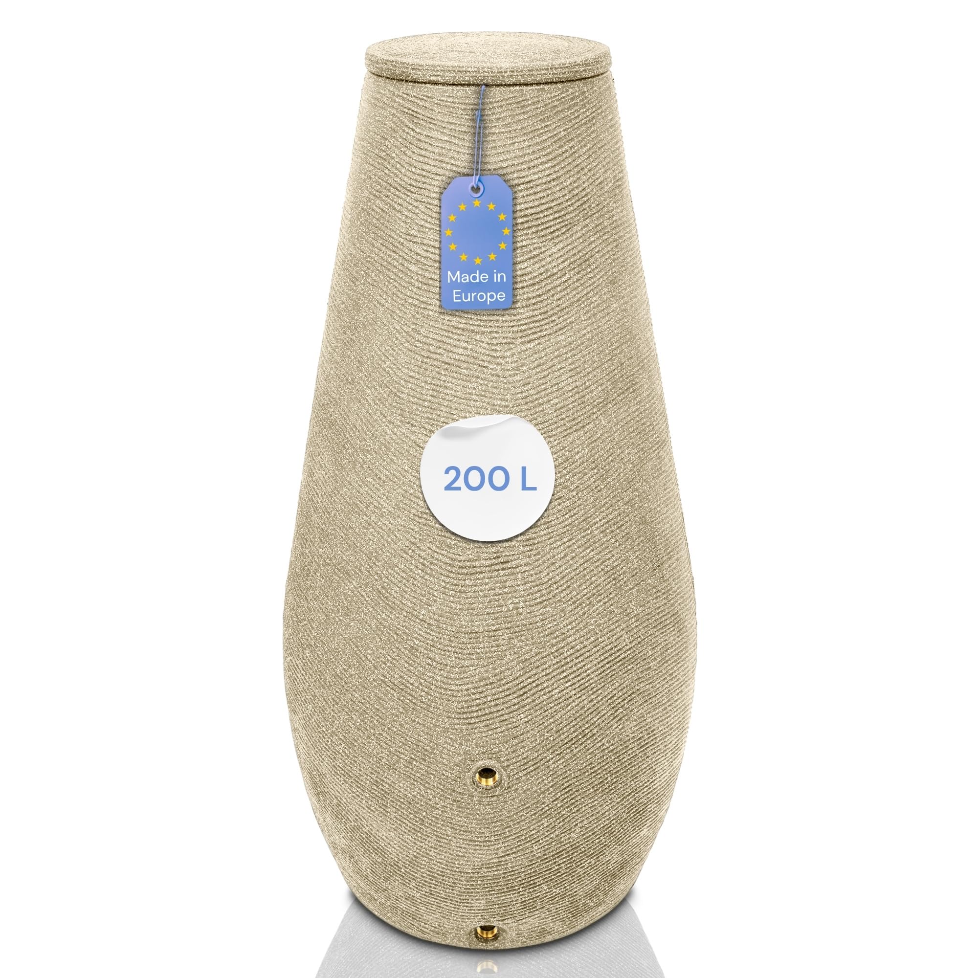 YourCasa EcoDrop EcoDrop - Barril de lluvia (200 L, con rosca de metal y tapa)