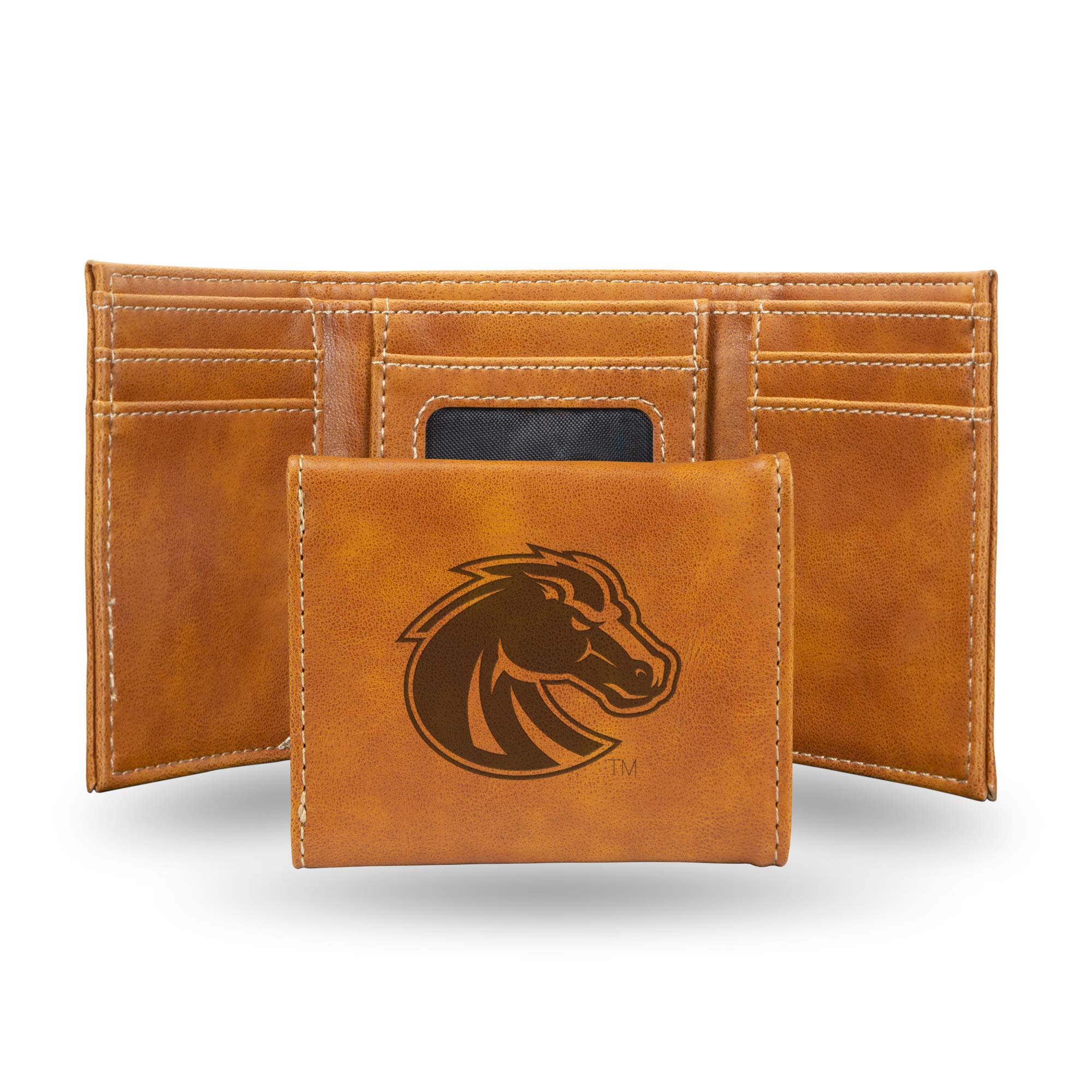 Rico Industries NCAA Laser Engraved Trifold Laser Engraved Tri-Fold Wallet - Men's Accessory