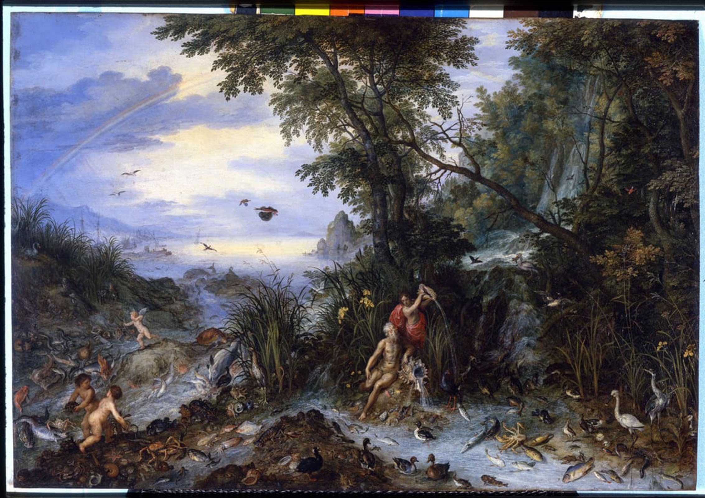 ARTXLXXBN Famous Prints Artwork Pictures Poster Painting Art Water Painting by Brueghel Jan I by Jan the Elder Brueghel Artwork Landscape Pictures for Home Decor 60x90cm
