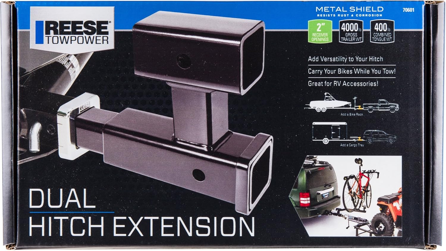 Reese Towpower 7060100 Dual Hitch Extension, Black