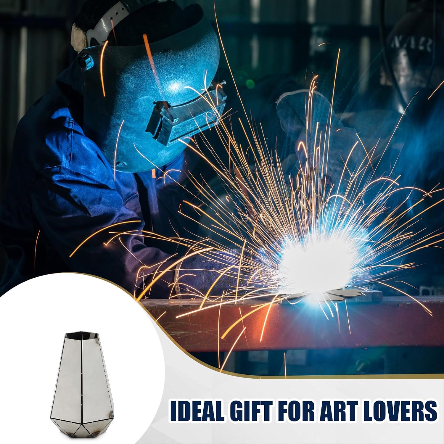 Welding Coupons Vase Welding Practice Project Kit Accessories, Mild Steel Plate, Beginner for Metal Project, Suitable for Tig Mig, for Mastering and Improving Skills(Classic Style)