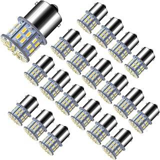 1156 Led Bulb Natural White 20-Packs,1141 1003 7506 BA15S LED Bulbs Replacement Light Bulbs,Rv Light Bulbs,1156 led for 12 Volt RV Camper Trailer Boat Trunk Interior Lights