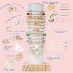 Bracelet Making Kit for Girls, 7200 Pcs Clay Beads Friendship Bracelet for DIY Jewelry Making, Polymer Heishi Beads with Charms Gifts for Adults for Girls Crafts Ages 6-12