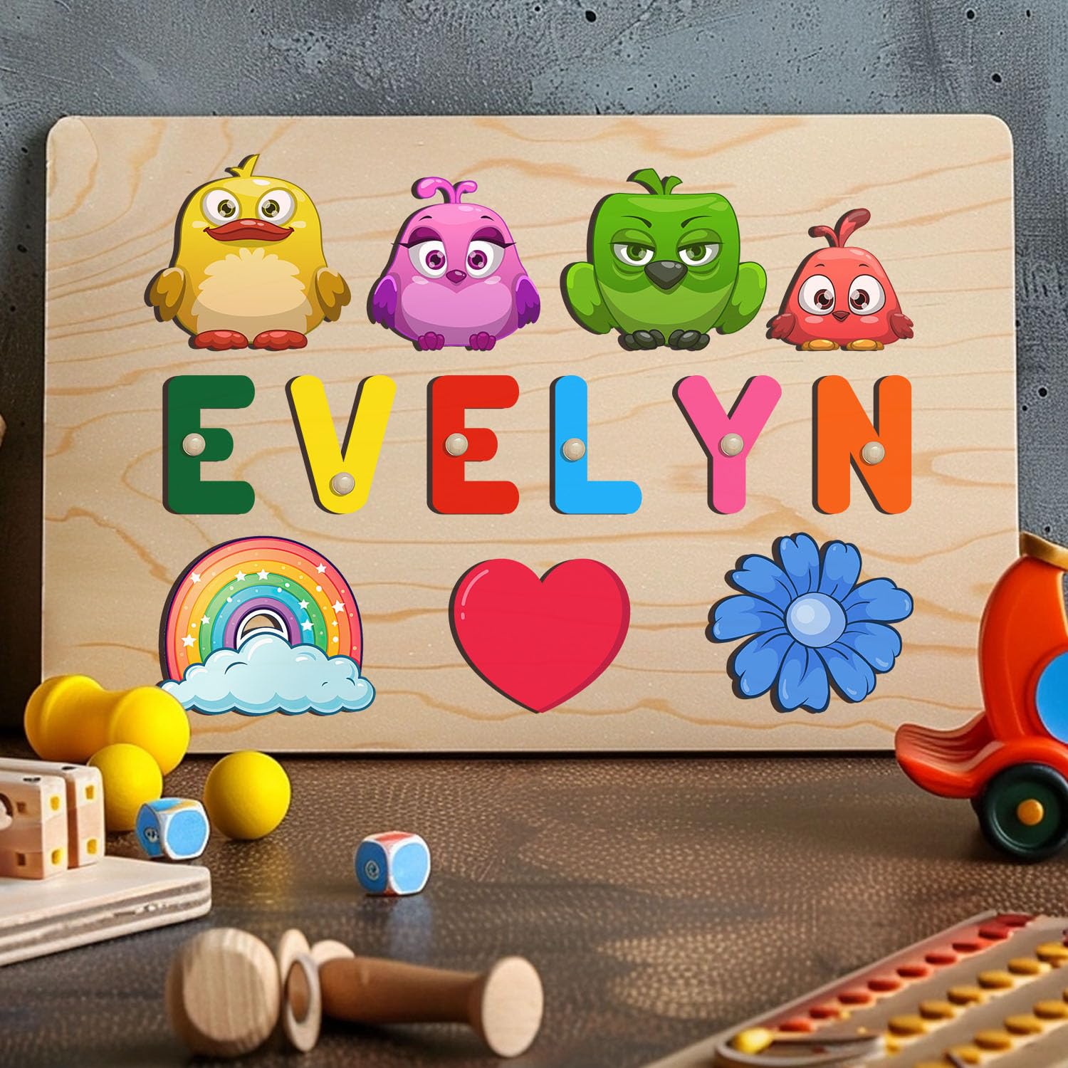 Tropiv Personalized Name Puzzle For Kids, Personalized Easter Gifts For Kids...