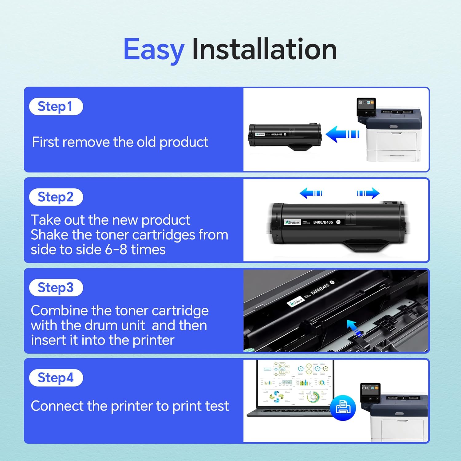 B400 B405 Drum Cartridge for Xerox Versalink B400/B405 101R00554 Drum Unit for VersaLink B405 B400 B400DN B400N B405N B405DN Printer Black (No Toner)