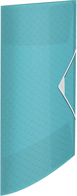 Esselte Colour'Ice 626222 teczka z gumką, format A4, 150 arkuszy, PP, kolor niebieski