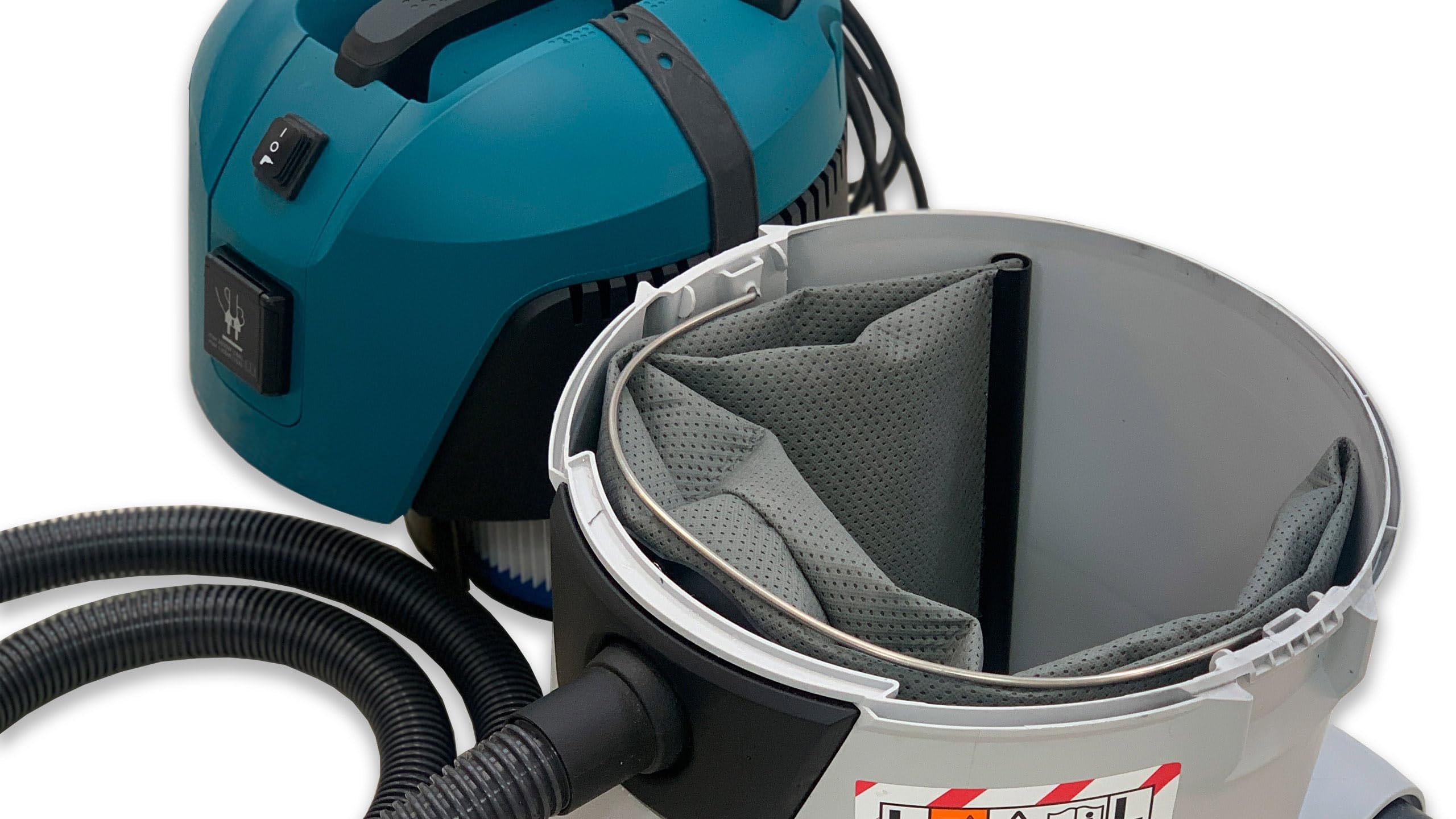 Sacs filtrants réutilisables pour Makita VC 2512, 2510, 2211, 3011, 3210. Sacs d'aspirateur réutilisables.