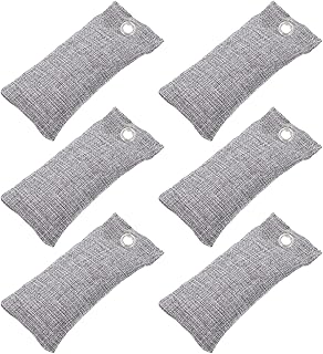 FOMIYES Drawer Deodorizers Bamboo Charcoal Air Purifying Bags 6Pcs Natural Charcoal Bags Odor Eliminators Absorber Shoe Deodorizer Car Air Fresheners for Home Closet Shoes Car Odor Eliminator
