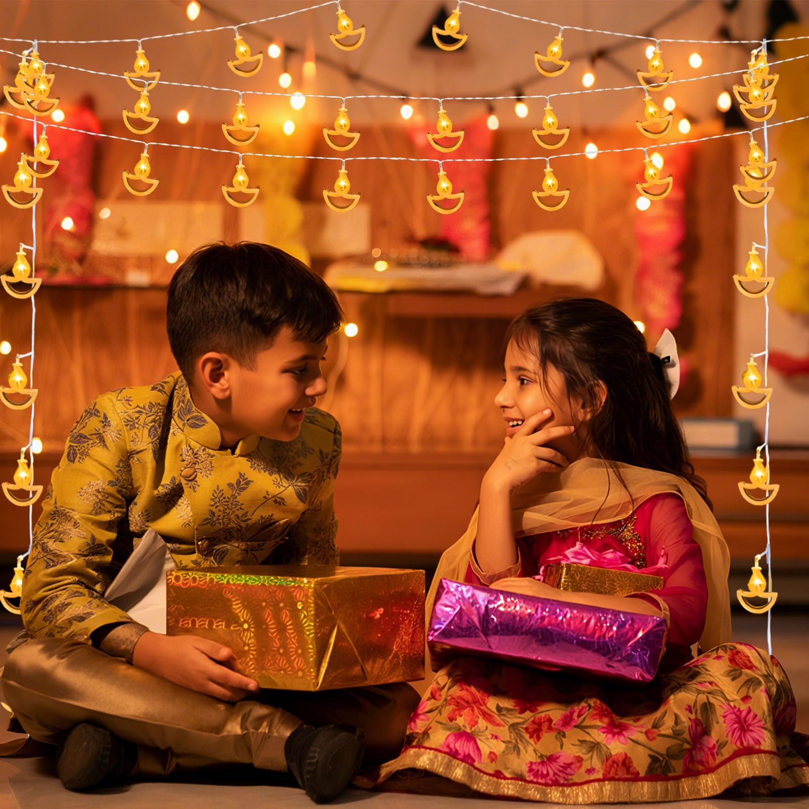 9.8FT 20 LED Diwali String Lights - Image 4