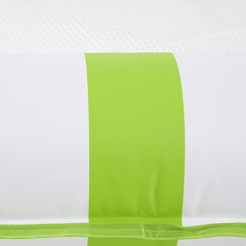 Miniatura 6 de Aqua Monterey - Hamaca inflable de agua 4 en 1 con diseño versátil para piscina, tumbona flotante, diseño de rayas verde lima y blancas (paquete de