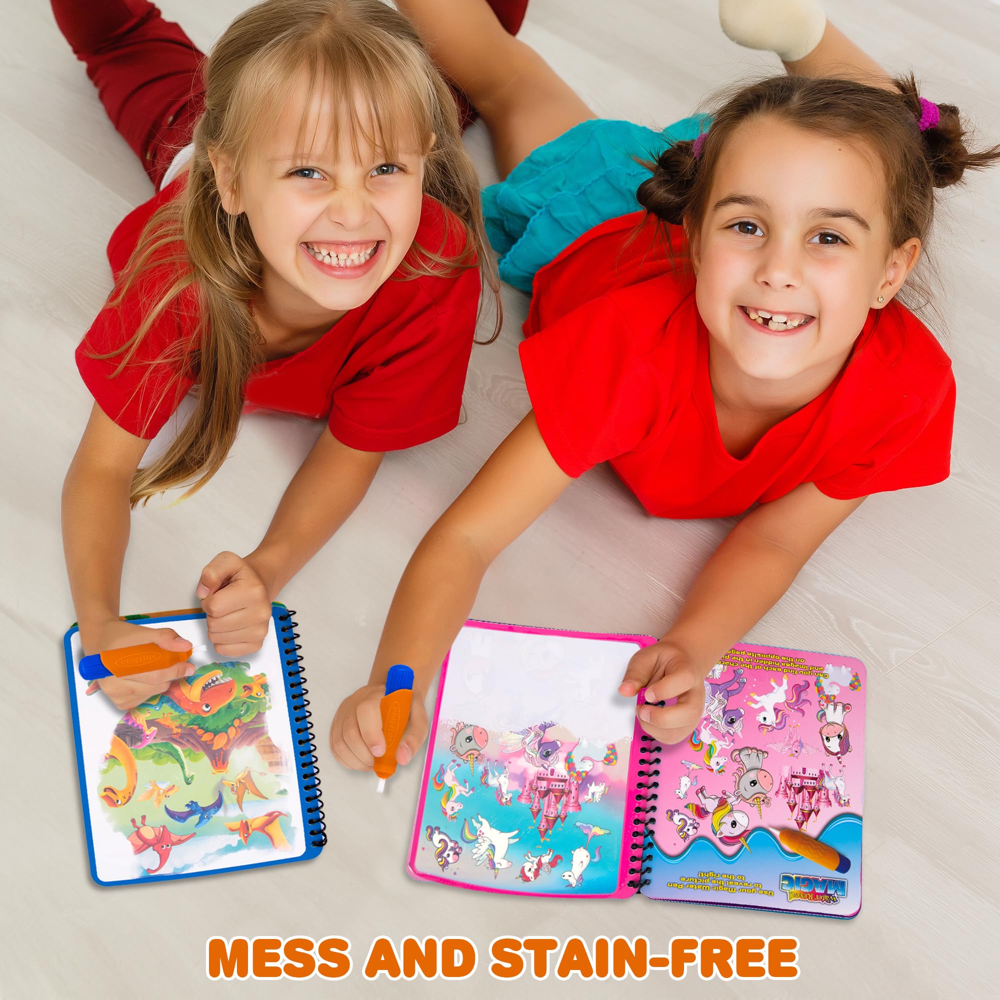 Snapklik.com : 4 Pack Magic Water Coloring Books For Toddlers - Mess ...