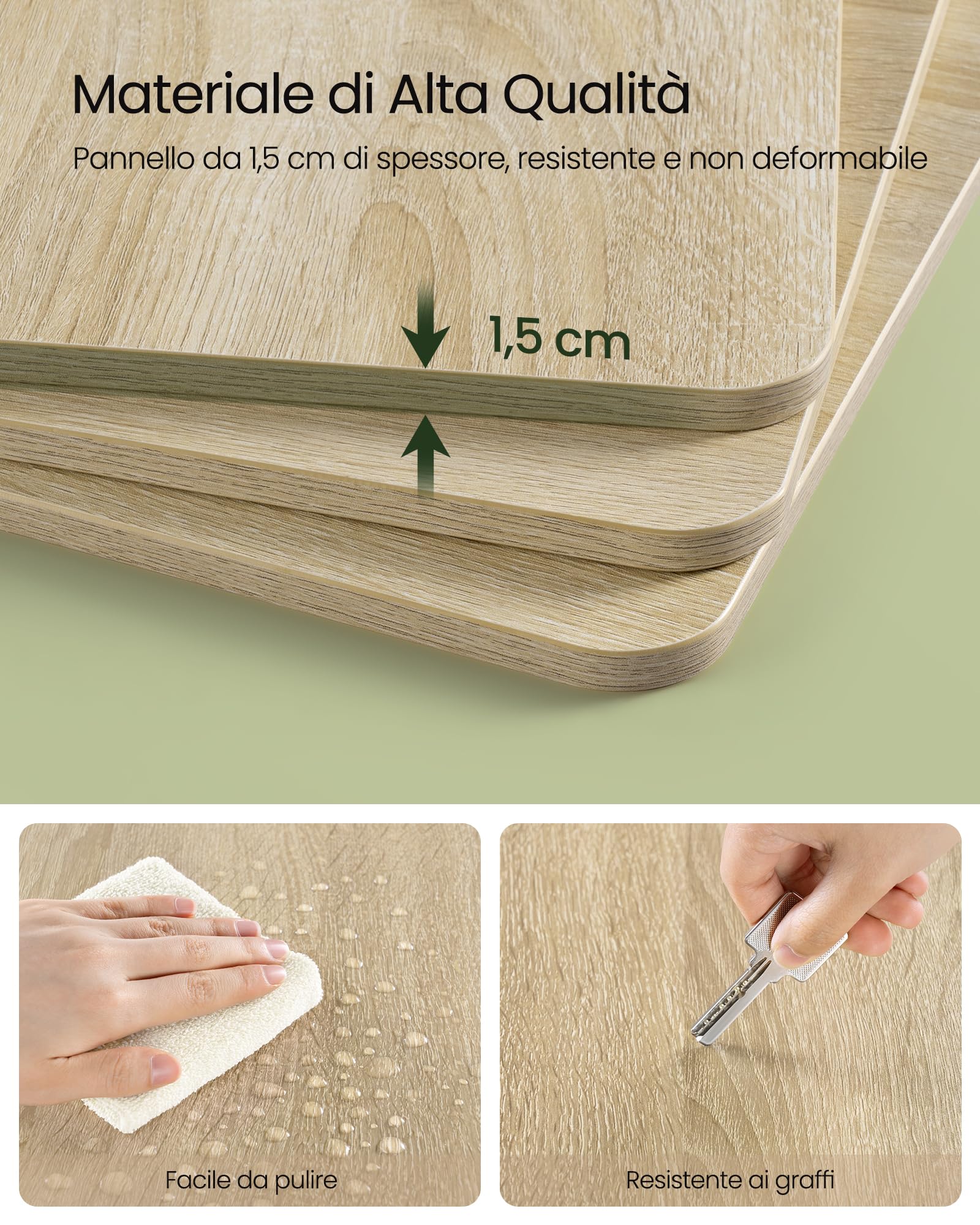 EUGAD Libreria Girevole a 5 Livelli, Libreria Alta e Stretta, Scaffale d'Angolo a Pavimento, Scaffale Girevole per Libri, Rovere Chiaro