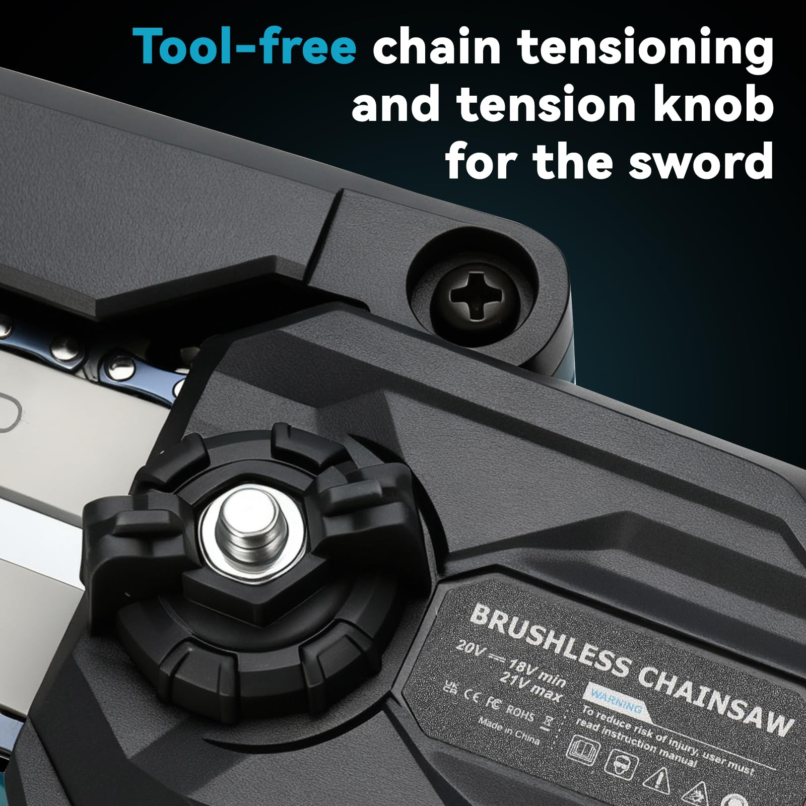 Akku Hochentaster für Makita 18V Batterie (Ohne Akku), 6 Zoll Profi-Astsäge Ast Kettensäge mit Verlängerungsstange, Arbeitshöhe bis 4,5m(Stangenlänge 2,5m), Ideal für Garten und Astschnitt