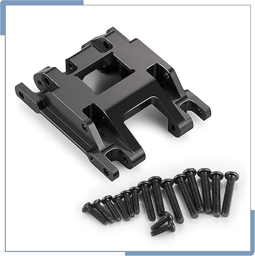 Miniatura 3 de Protector de armadura de chasis de eje central de aleación de aluminio RC para TRX4M actualizaciones 118 escala RC Crawler Car, negro