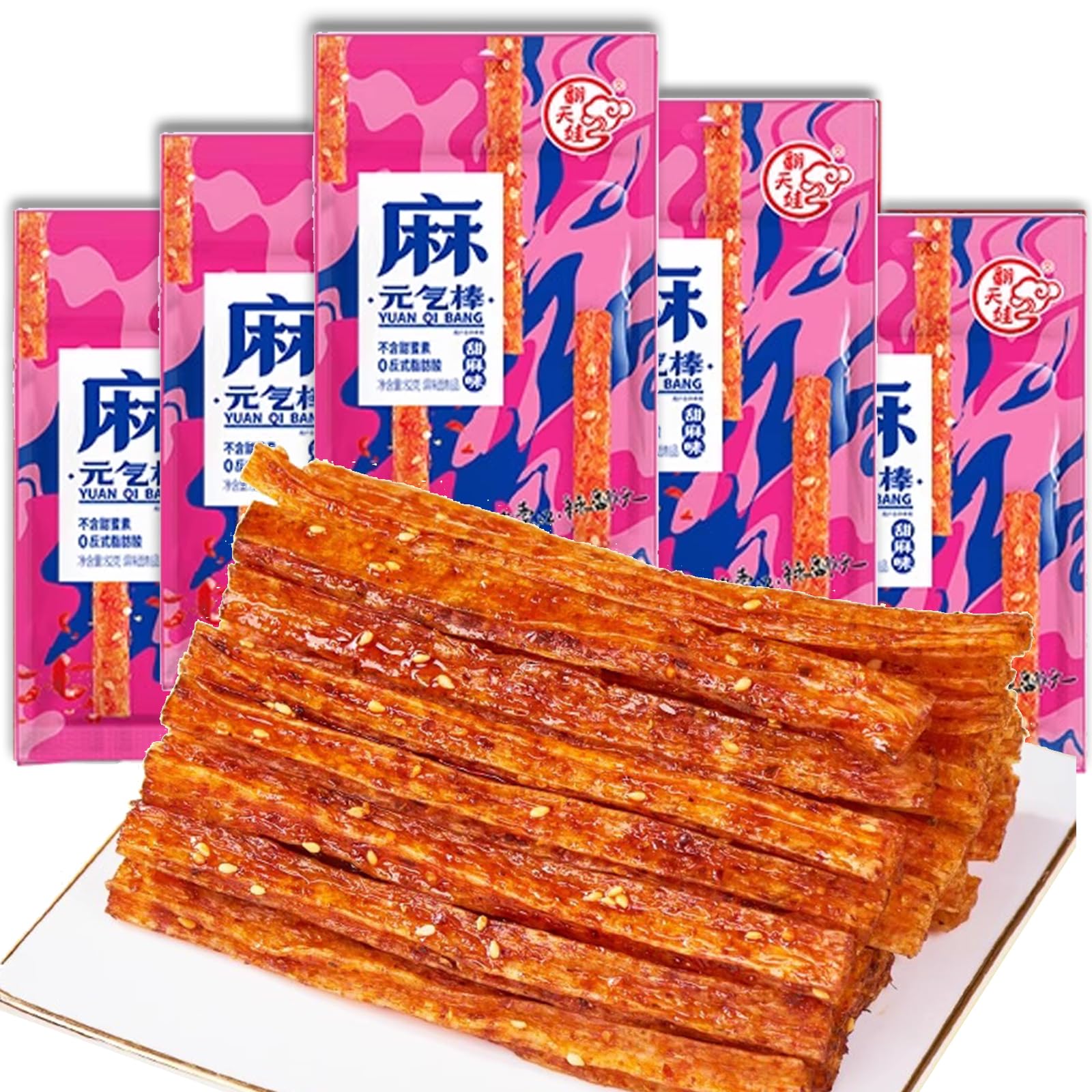 Amazon | YAYAMIYA ラーティアオ 辣条 中国 お菓子 翻天娃辣条 [大容量 