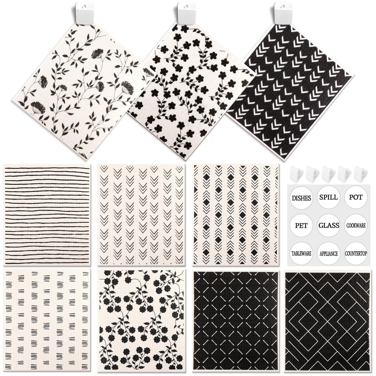 Lucomb 10 Pack Swedish Dishcloths