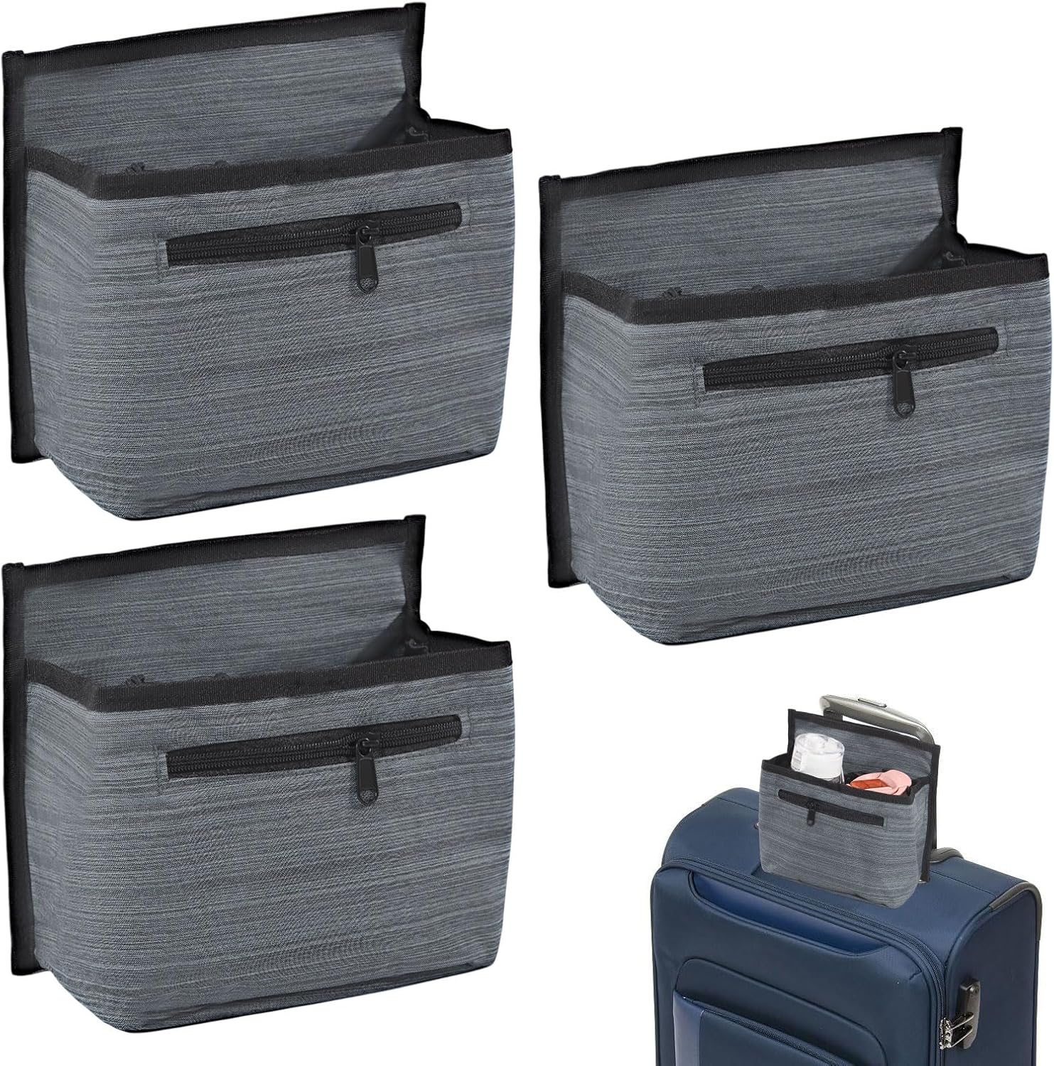 CHGCRAFT 荷物トラベルカップホルダー3個 オックスフォードクロス フリーハンドトラベルカップホルダートラベラーキャリーオンハ